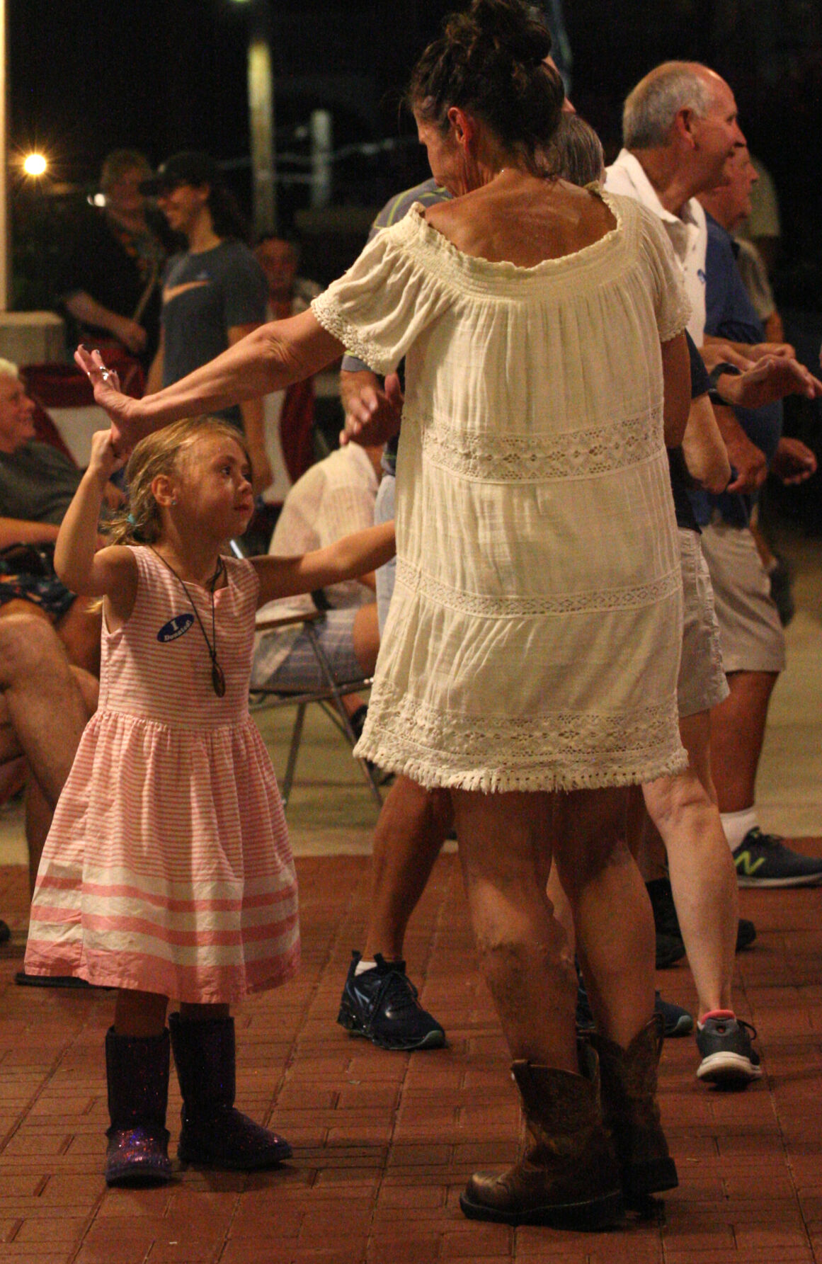 Olivia Flynn dances with Amanda Cooksey